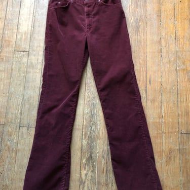 90s Burgundy Levi’s Cords 33 