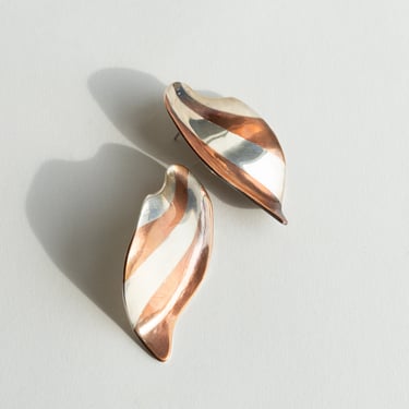 Vintage Copper Inlay Earrings