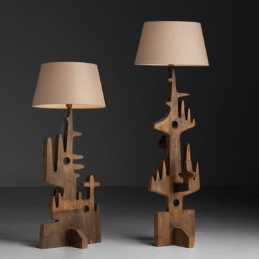 Atypical Wooden Floor Lamps