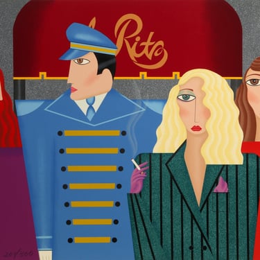 Robin Morris, The Ritz, Screenprint, signed and numbered in crayon 