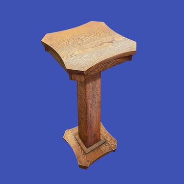LOCAL PICKUP ONLY ———— Vintage Wood Pedestal 