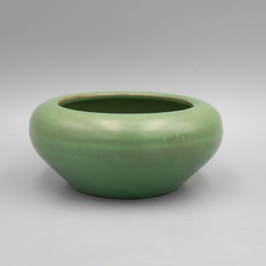 Catalina Island Pottery Green Flower Pot | Vintage California Pottery Jardiniere 