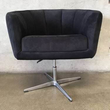 Zuo Modern Wilshire Occasional Adjustable Black & Chrome Chair