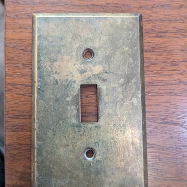 MCM brass switch plate 4.5 x 3.75.