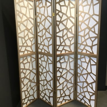 Gold Four Panel Room Divider (Seattle)