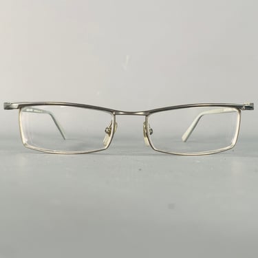 ALAIN MIKLI Silver Metal Acetate Eyewear Readers