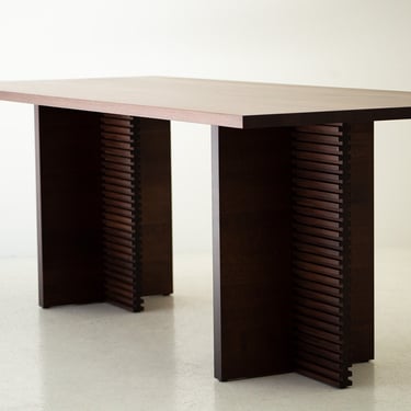 Modern Walnut Cicely Dining Table 