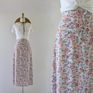 pastel floral maxi skirt 27.5-30 