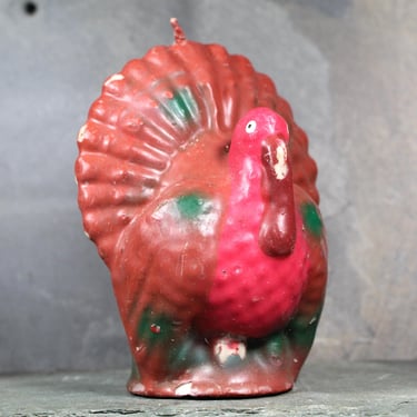 Vintage Turkey Candle | 1950s Vintage Thanksgiving Turkey Candle | Vintage Thanksgiving | Bixley Shop 