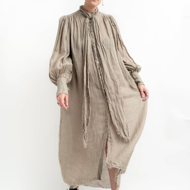 Linen Gauze Duster Blouse