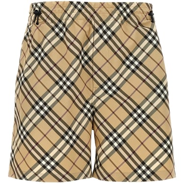 Burberry Men Check Waterproof Bermuda Shorts