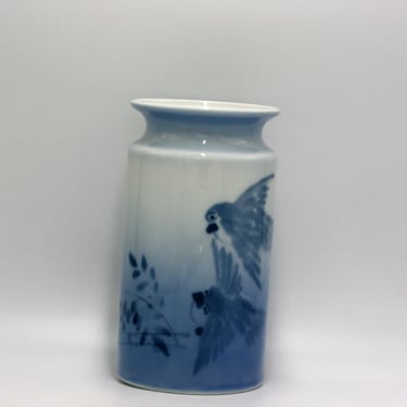 vintage Porsgrund Flying Bird Vase Made in Norway 