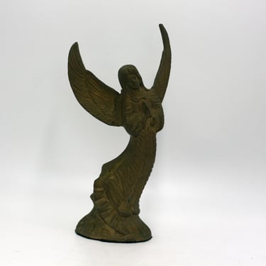 vintage metal angel candleholder 