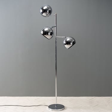 Koch + Lowy Chrome Floor Lamp