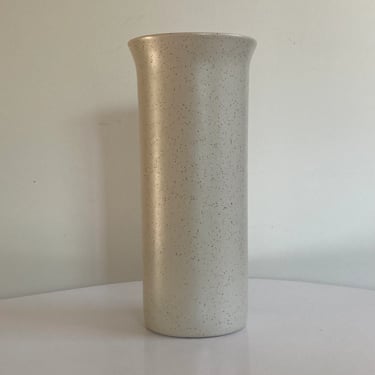 Handthrown specked ceramic modernist vase 