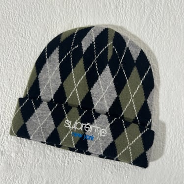 Supreme New York Argyle Beanie Brand new