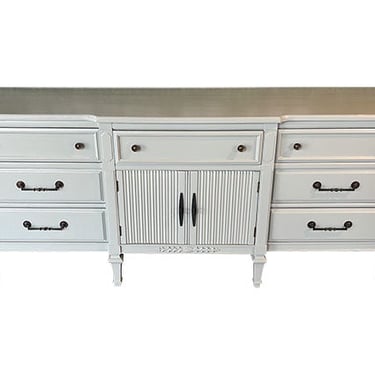 72&quot; Finished 7 Drawer 2 Door Vintage Buffet #08374