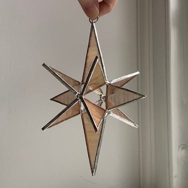 Morning Star Suncatcher Ornament - glass star suncatcher - stained glass - eco friendly 