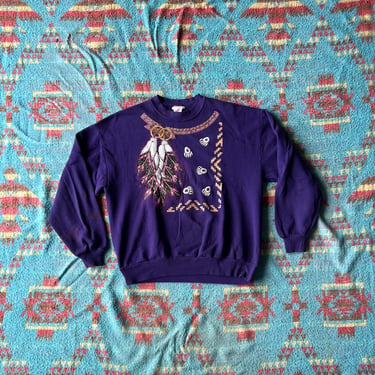 Vintage 1990s Native American Graphic Sweatshirt 