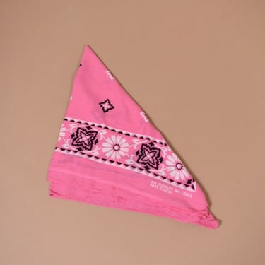 Pink Fast Color Cotton Bandana