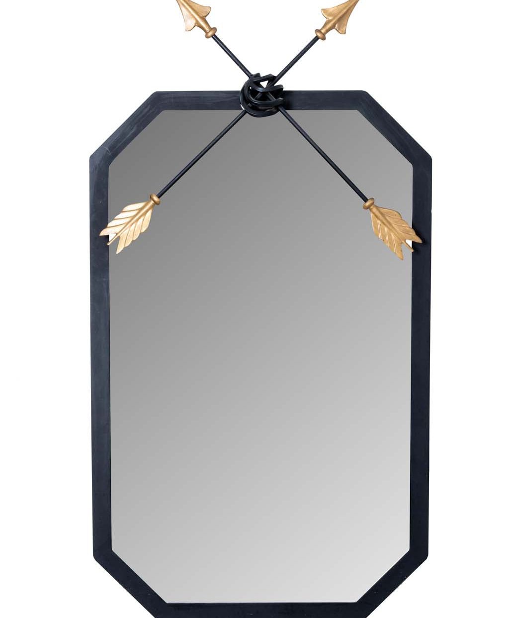 Contemporary Black Mirror with Crossed Arrows | The Antique and Artisan ...