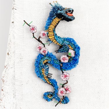 Dragon Embroidered Pin