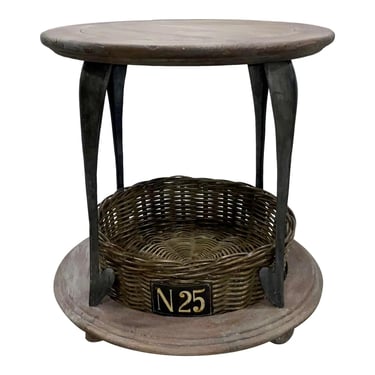 Modern Basket Accent Table