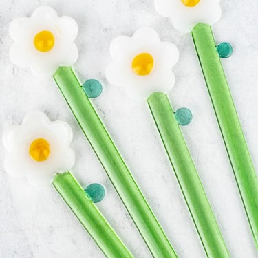 Daisy Stir Sticks - Set of 4