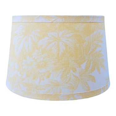 COMING SOON - Yellow French Toile Drum Shade