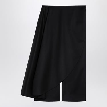 Alaia Black Asymmetrical Trouser Skirt Women