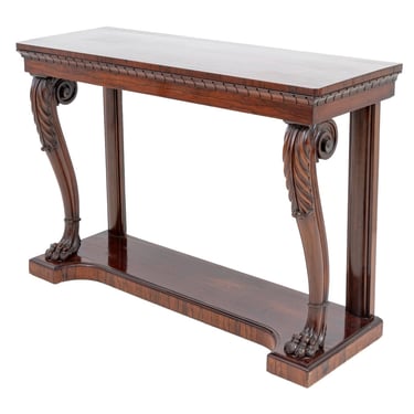 William IV Style Rosewood Console Table