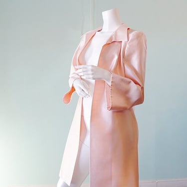 Escada Couture pale pink raw silk jacket 