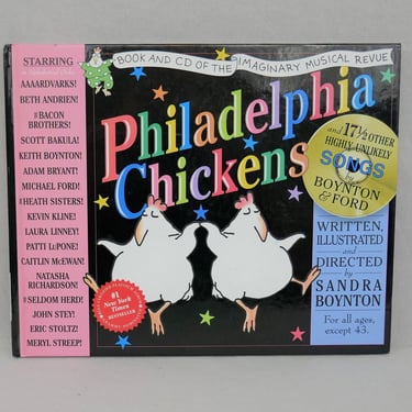 Philadelphia Chickens (2002) by Sandra Boynton - Sealed CD - Meryl Streep, Bacon Bros, etc. - Vintage Hardcover Book & CD Set 