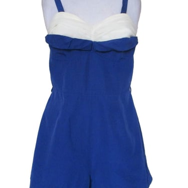 Retro Swimsuit, 1950s Playsuit, SeaMold, Romper, Bathing Suit, Size 38 Women 