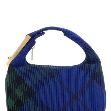 Burberry Woman Embroidered Nylon Mini Peg Handbag
