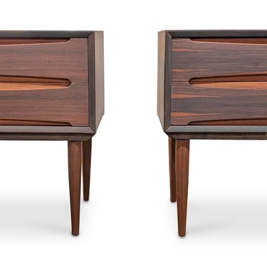 Pair of Rare Rosewood Nightstands - 062511