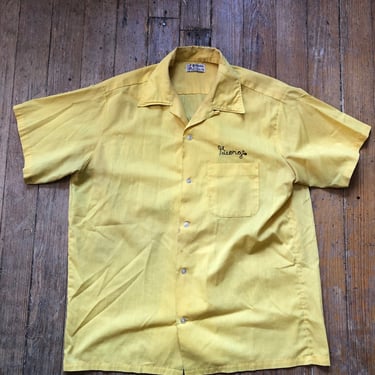 70s Chainstitch Bowling Shirt Large 