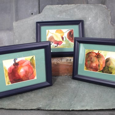 Original, Signed Watercolor Paintings | Set of 3 | 