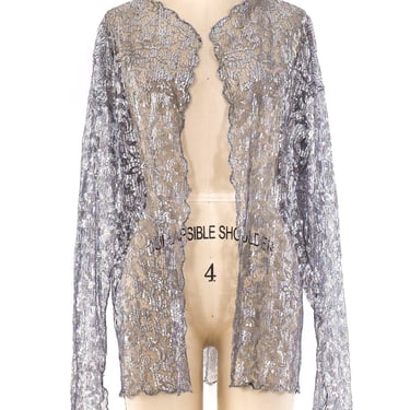 Krizia Metallic Lace Jacket