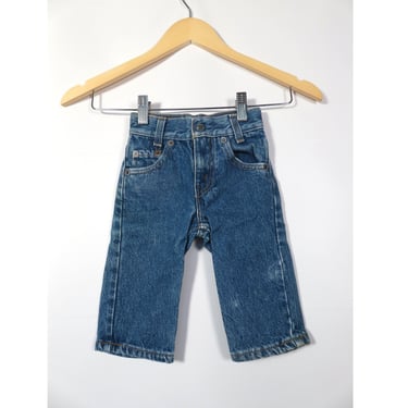 Vintage 80s Baby Levis Denim Jeans Made In USA Size 0 6-9M 