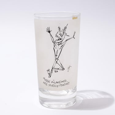 Cartoon Glass by William Steig, The New Yorker, c1950s 