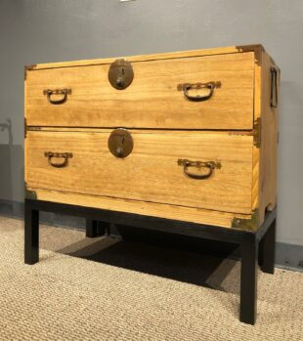 Antique Japanese Han Tansu With Stand Kuraya Japanese Antiques San