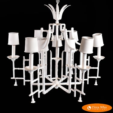 Large White Pagoda Chandelier