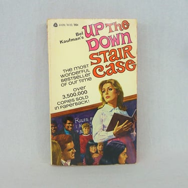 Up The Down Staircase (1964) by Bel Kaufman - Public School Teacher Novel - Vintage Film Book 