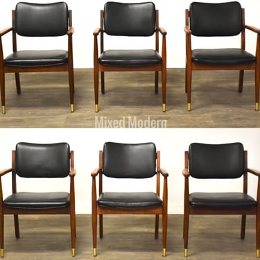 Walnut MCM Dining Chairs- Set of 6 