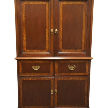 HEKMAN FURNITURE Traditional Style 39" Banded Mahogany TV Media Chest / Armoire 