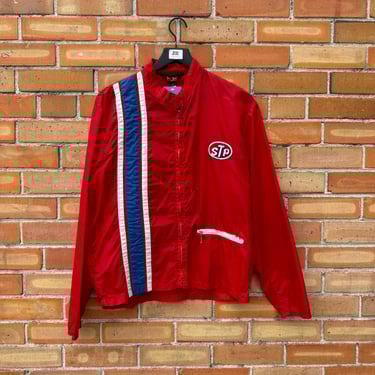 60's Vintage Red & White Stripe Coors Mens RACING JACKET 60's Vintage Red & White Stripe Coors Mens RACING JACKET