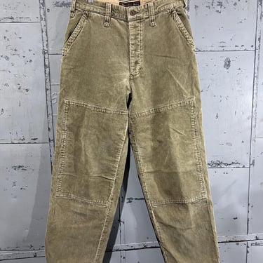 90s size 30 Double Knee Pants Baggy Corduroy Abercrombie & fitch Carpenter Style Work Jeans 