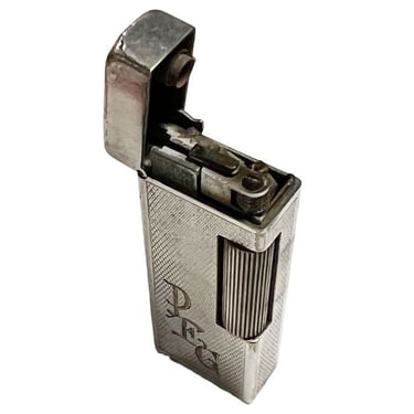 Dunhill London Silver Plate Rollalite Petrol Lighter (Silver plate?) 