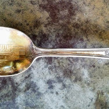 World Fair Silver Plated Spoon 1933~A Century of Progress Chicago World's Fair Science Court~Winthrop Silver Souvenir Spoon~JewelsandMetals 